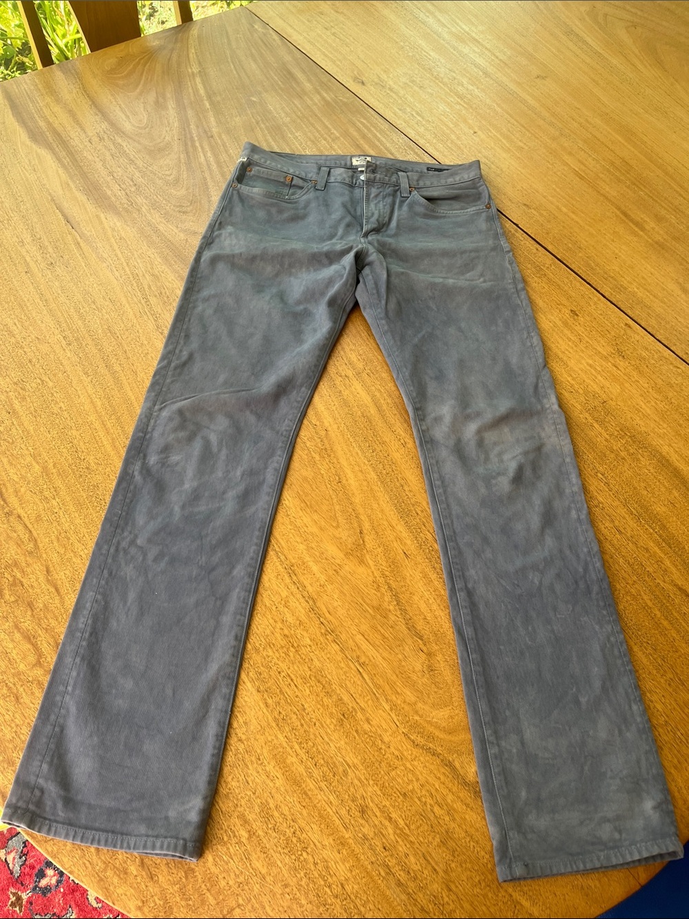Custom dyed Citizens of Humanity men’s slim straight jeans 32x33
